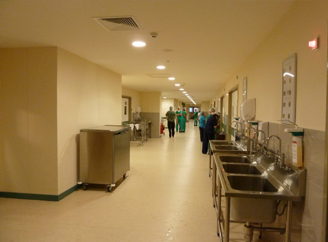 Pasillo del Hospital Regional Punta Arenas